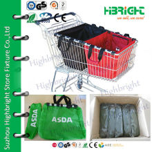 Foldable light weight supemarket cart bag